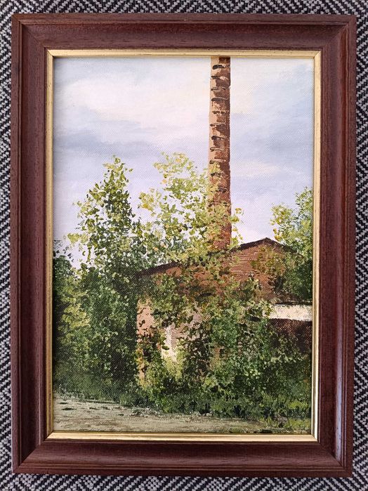 Pintura Original "Greenery #2" – Andrea Krauß (Com Certificado)