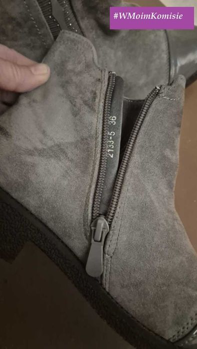 Wiosenno jesienne  eleganckie buty - botki  rozm 36-36.5