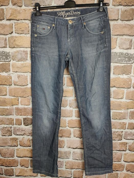 Hilfiger denim jeansowe spodnie prosta nogawka w28 l34