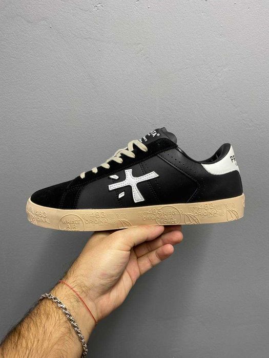 Кеди Premiata Steven Black / кеди Преміата Стівен чорного кольору