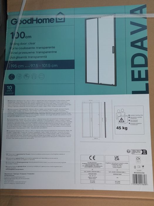 Drzwi przesowne prysznicowe