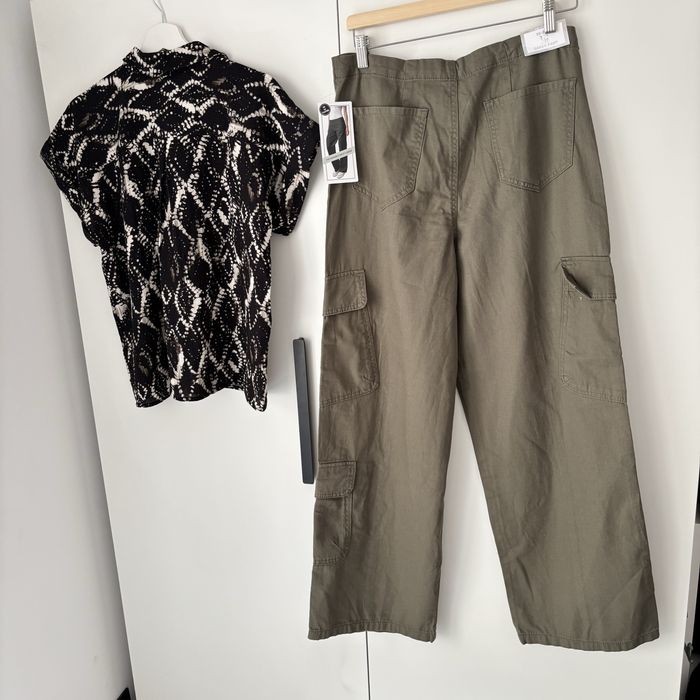 Spodnie damskie cargo, r.L, nowe, bawełna