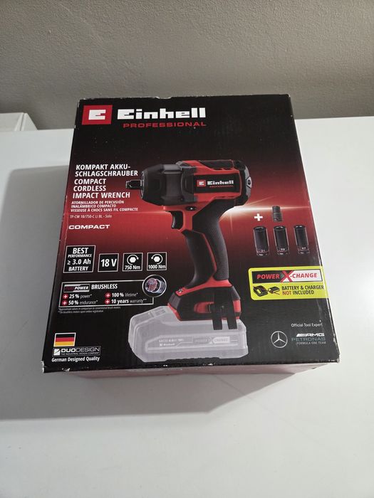 Einhell TP-CW 18/750-C Li BL 750Nm, 1/2", klucz udarowy bezszczotkowy