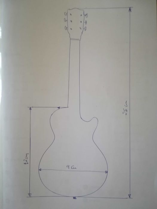 Guitarra Jamaicana decorativa