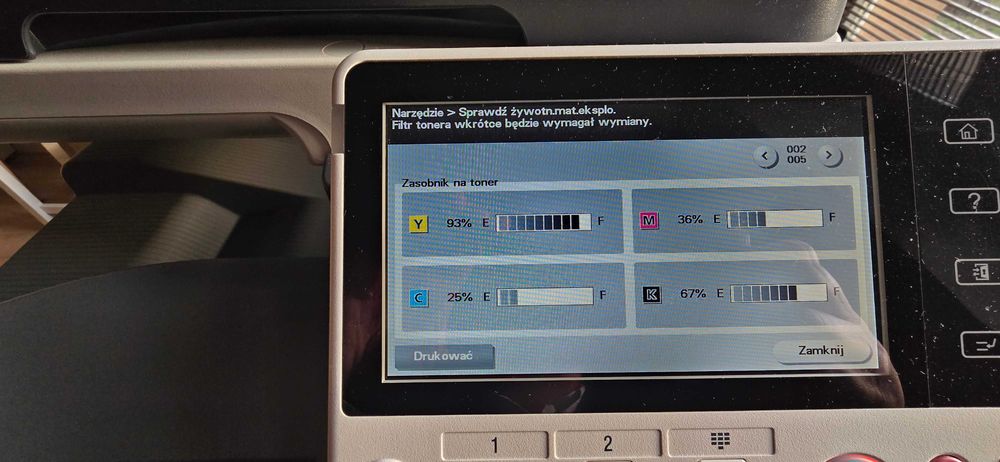 Konica Minolta bizhub c3350 Okazja działająca, 2 szuflady