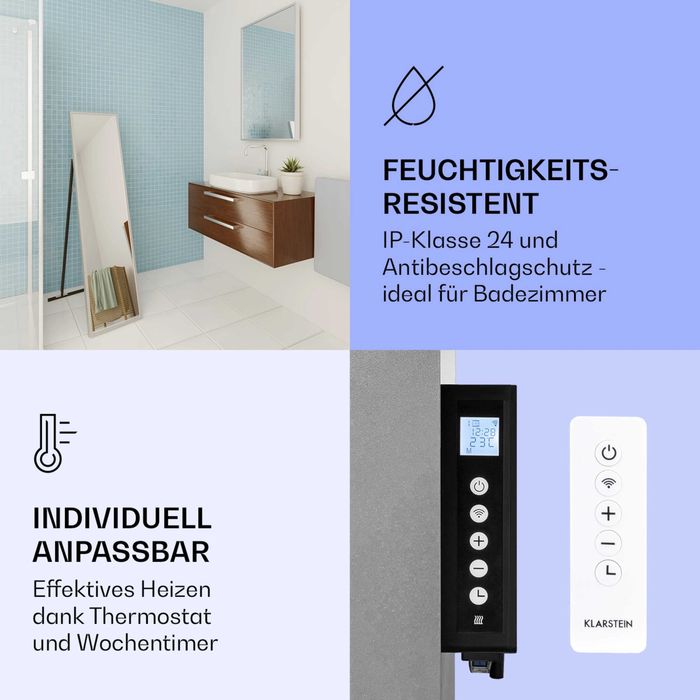 Зеркало-обогреватель умное Klarstein La Palma Smart 900W 160x40cm