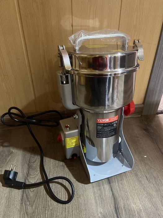 Зернодробарка VEVOR 3000W | Нержавійка | Потужна