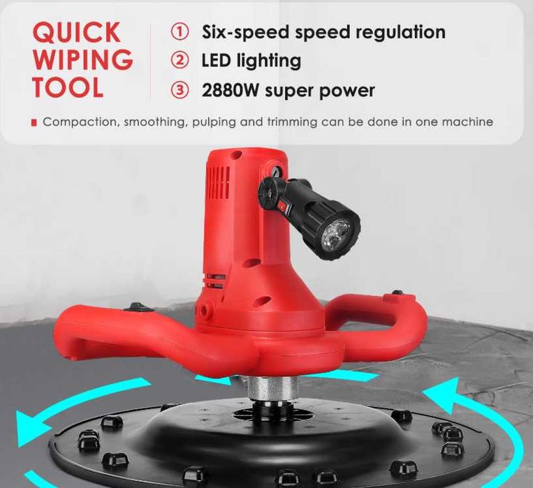 F1275 3 in 1 talocha eletrica orbital Cimento, misturador e lixadeira