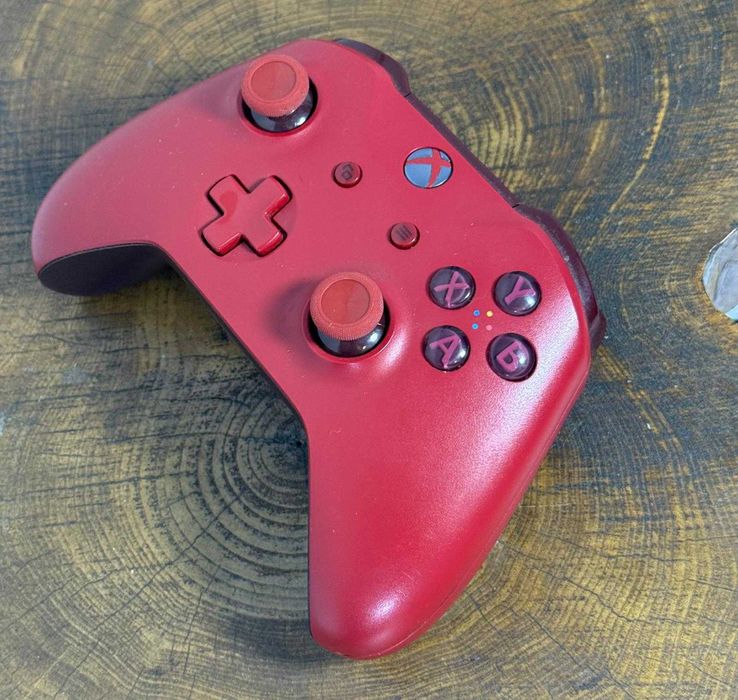 Pad Xbox One S Czerwony – Oryginalny + Gwarancja + Baterie
