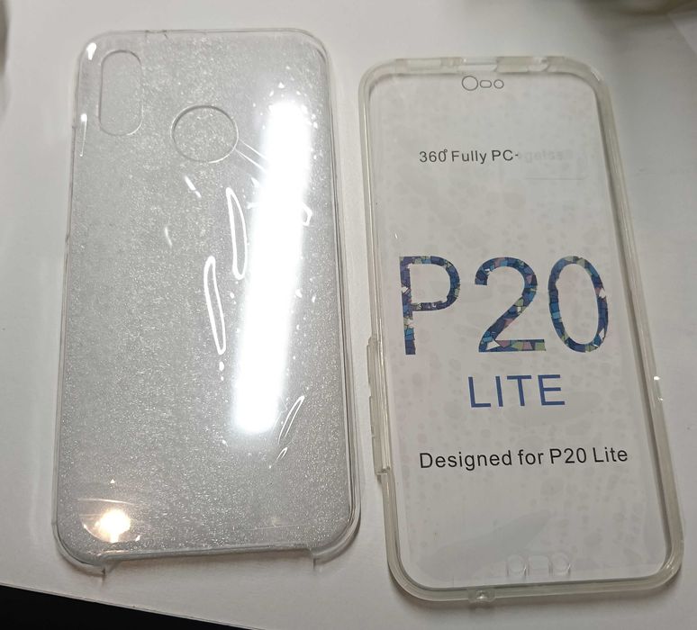 Capa 360 silicone transparente para Huawei P20 lite