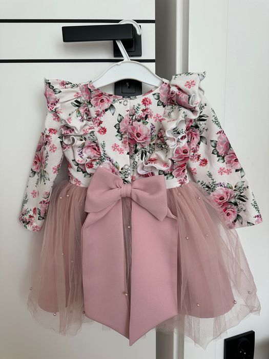 Sukienka na roczek w kwiaty Sophie design 80/86