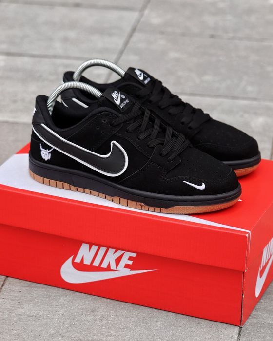 Кросівки Кроссовки Кросівки Nike Dunk Low Black White Чёрный Белый Чорний Білий Кросовки демісезон