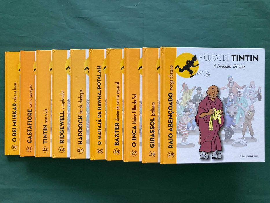 A Coleção Oficial - Figuras de Tintin - 66 livros (incompleta)