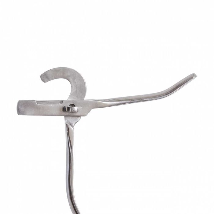 Emaskulator, zagięty, 19 cm, stal nierdzewna, Kerbl