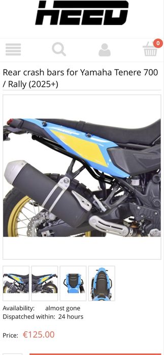 Crash Bars Tenere 700 de 2025