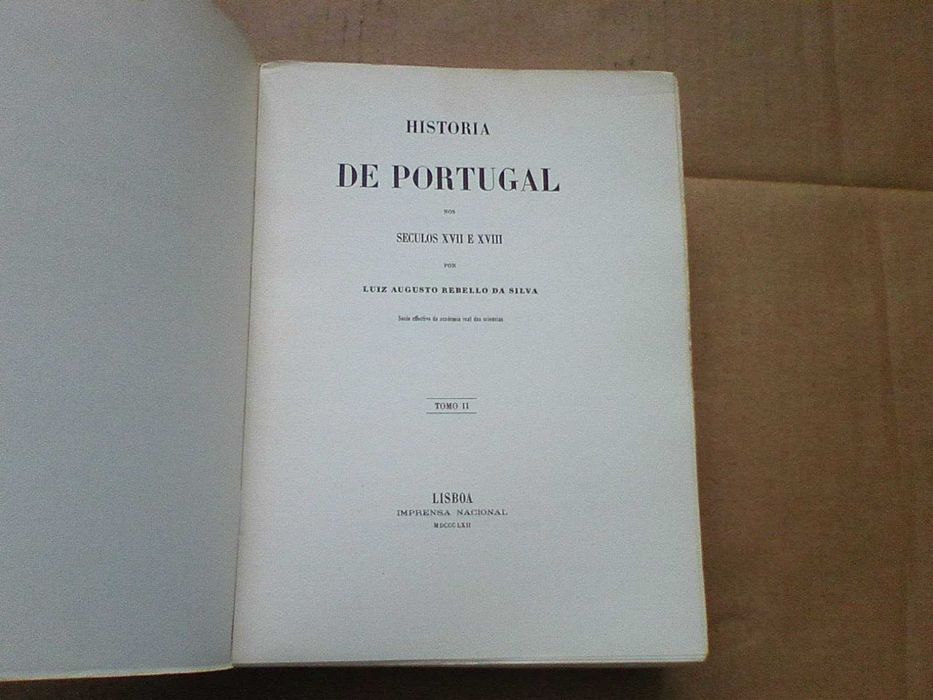 História de Portugal Tomo II Seculos XVII e XVIII