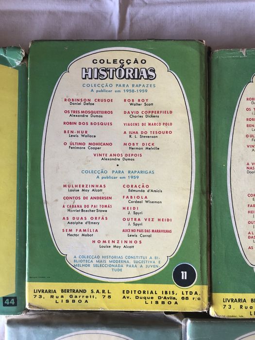 Livros colecao de historias 1960