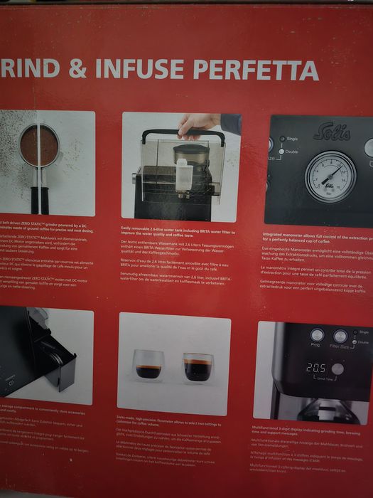 Máquina de Café Espresso Solis Grind & Infuse Perfetta - Nova em Caixa