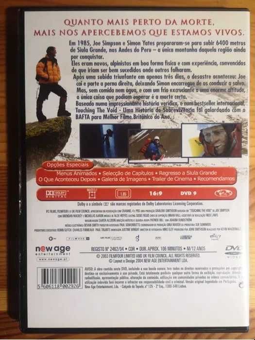 DVD "Touching The Void - Uma história de sobrevivência"