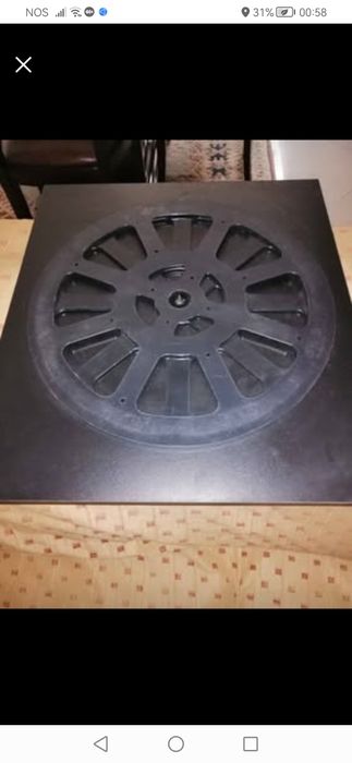 Budas decorativos preto e patiado+Base rotativa para TV ou computador,