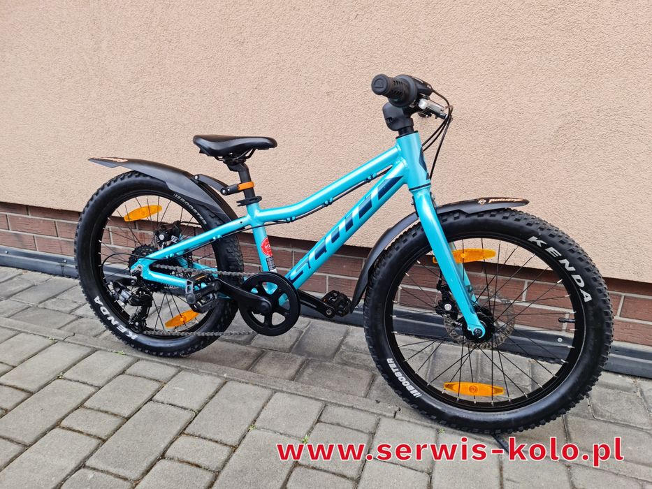 Rower dziecięcy SCOTT koła 20 SHIMANO aluminium rabat okazja POLECAM FV 23 % jak nowy po serwisie