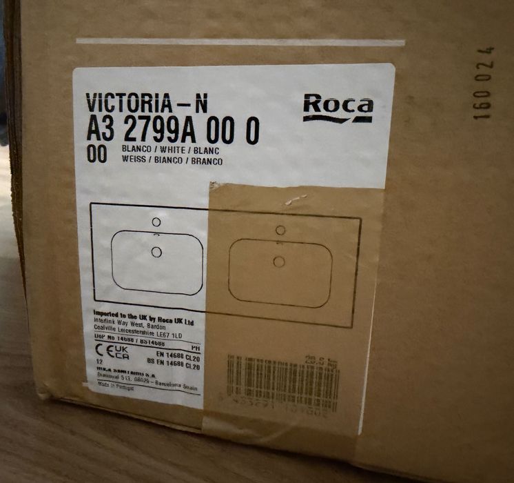 Lavatório de encastre duplo Roca - Victoria
