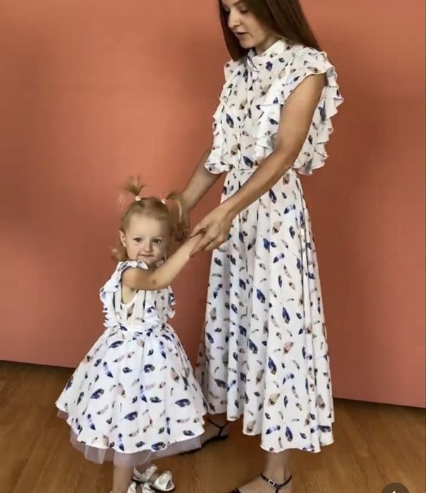 Family look, сукні мама донечки