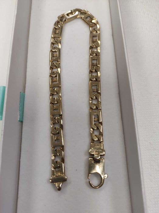 Złota bransoletka 22cm, 21,56g złoto 585 komis madej Dębica