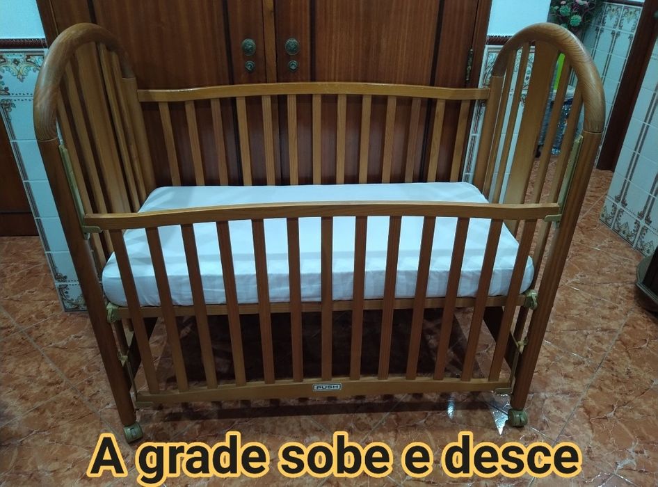 Berço para bebé cama da TRAMA em Madeira maciça casa quarto apartament