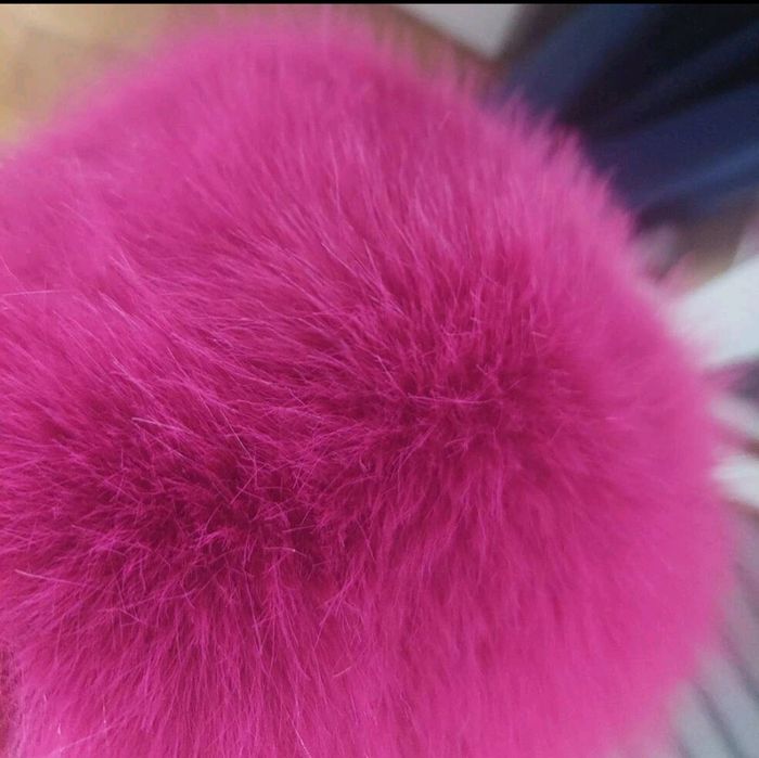 Czapka futrzana fuksja