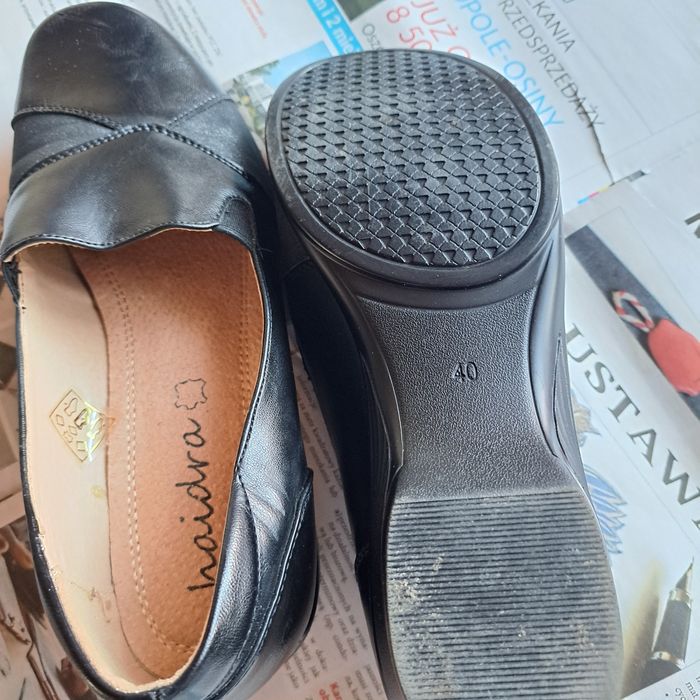 Nowa cena Półbuty damskie czarne