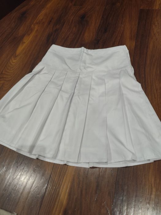 Nowa biała spódnica next plisowana r. 158 na ok. 13 lat