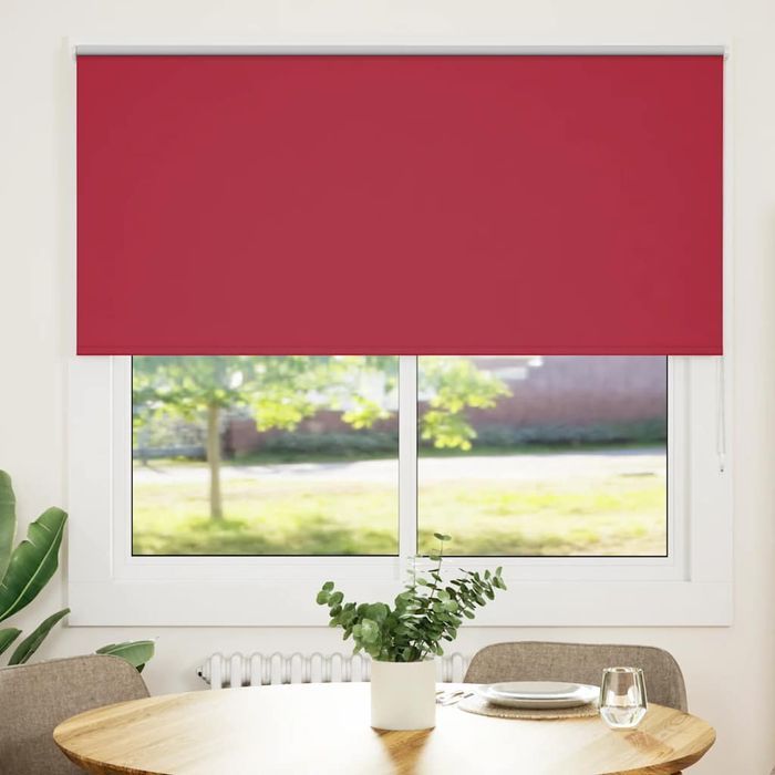 Vidaxl Roleta Zaciemniająca Red 155X150 Cm Szerokość Tkaniny 151,6 Cm