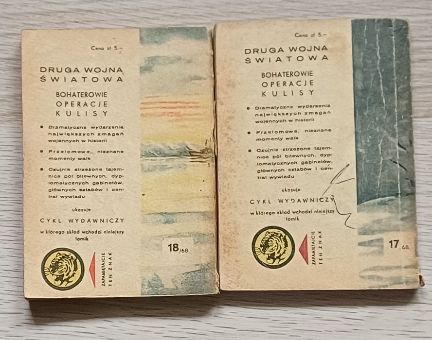 Książki Tygrys seria rok 1968