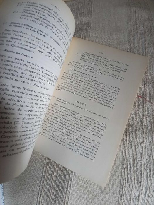 carta geológica de Alcobaça em 1 9 6 3