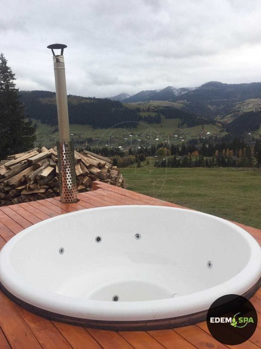 Spa-купіль, Спа на дровах, Чан з джакузі, Карпатський чан Офуро Купель