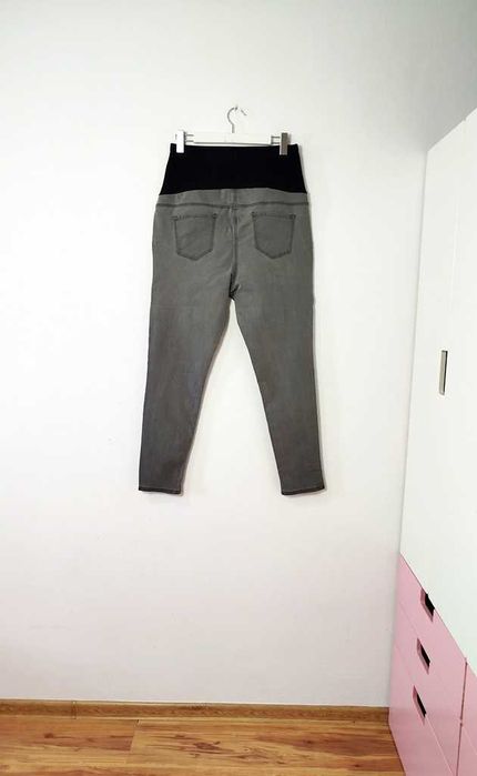 George ciążowe szare jeansy rurki