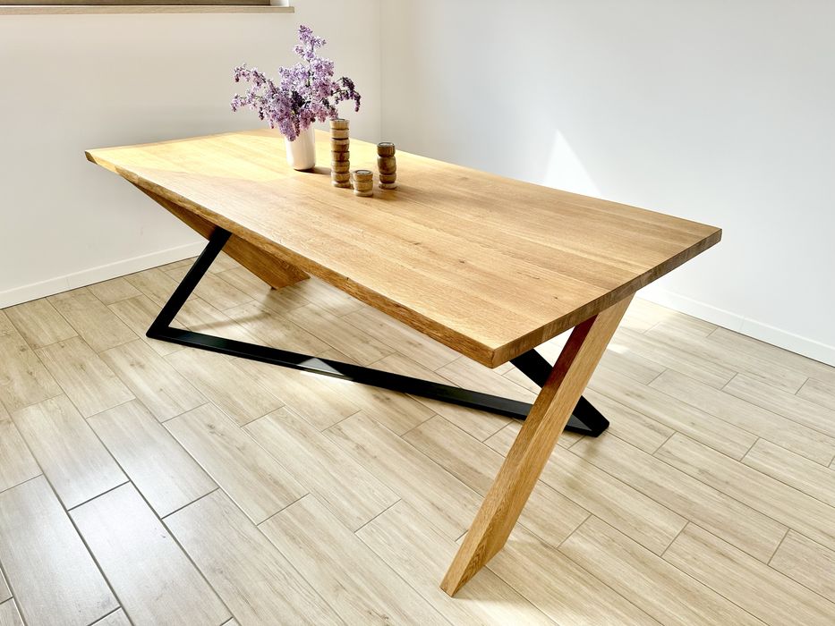 Promocja! Oryginalny dębowy stól 200x95 loftowy drewno