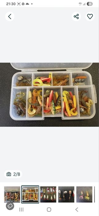 Силиконовые рыбацкие приманки блёсна