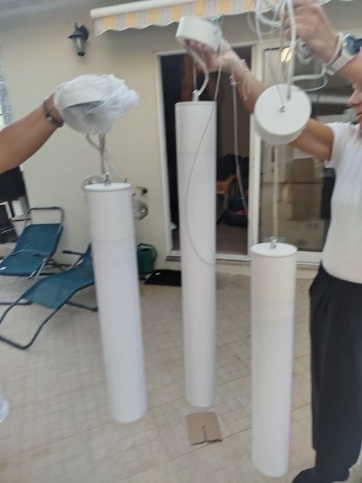 3 luzes Slv suspensas