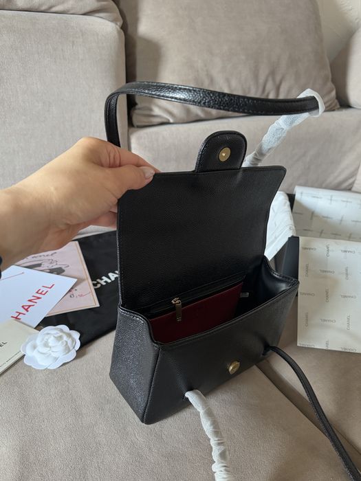 Chanel Clutch With Leather Strap