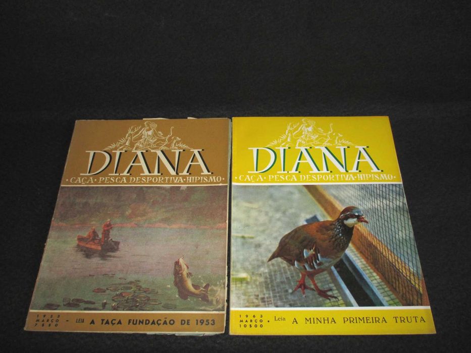 Diana Revista de Caça Hipismo e Pesca Anos 40 a 60 Raro Invulgar