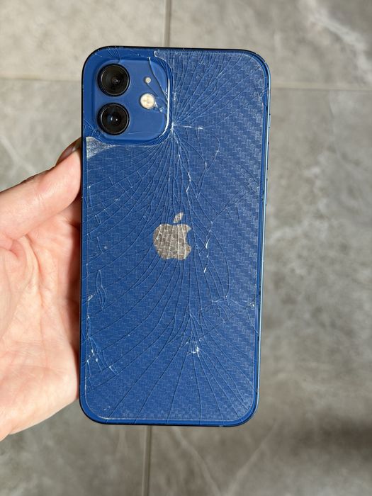 iPhone 12 128GB синій б/у, акб 77%, повна комплектація