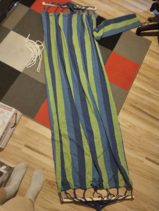 Hamak zielono-niebieski 1,8 metra