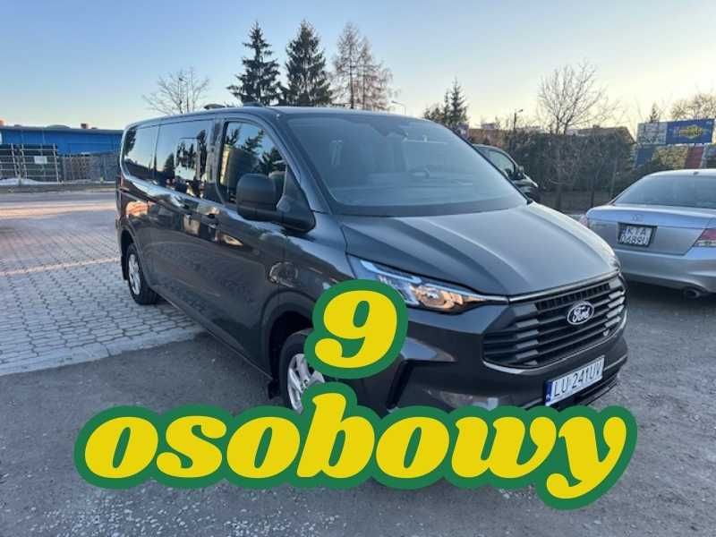 Wynajem busa bus FORD TRANSIT Custom  NOWY 9 osobowy LONG - Kombi