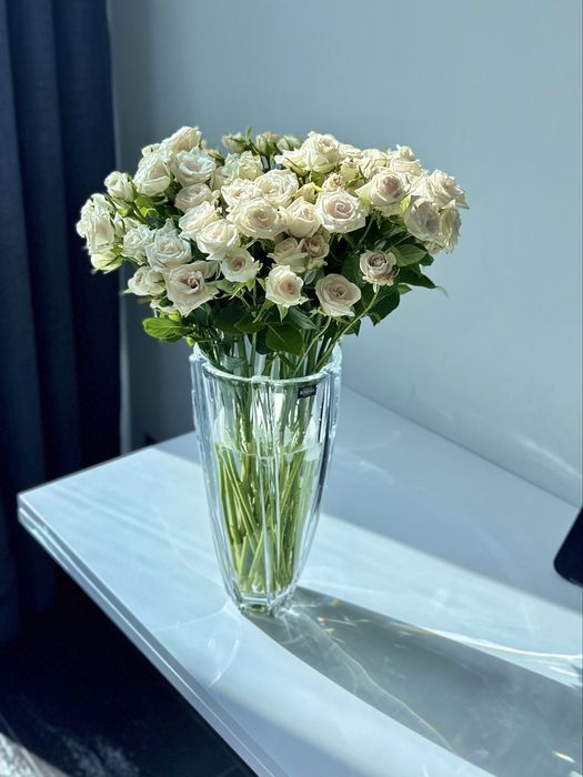 Кришталева ваза для квітів Bohemia Infinity 30,5 см