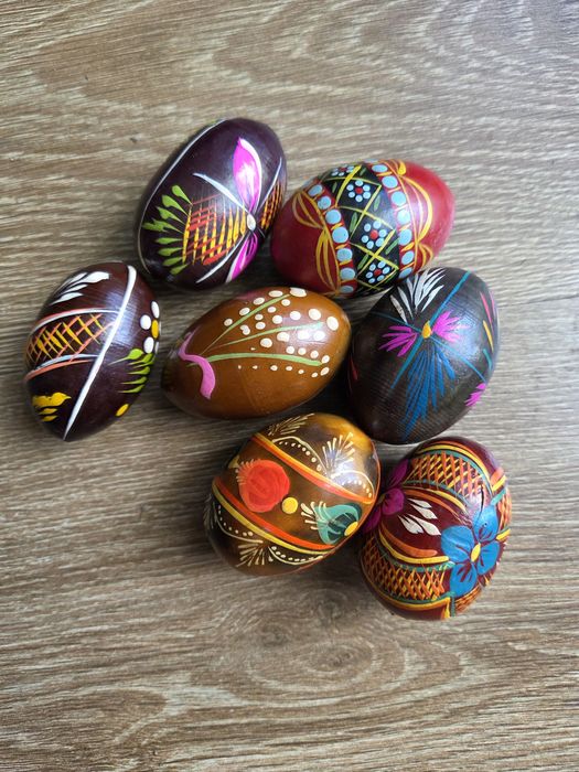 Ręcznie malowane drewniane pisanki