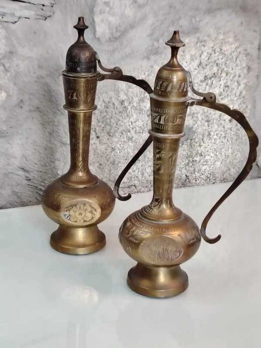 Par de bules decorativos metal cinzelado Estilo Indiano ENVIO GRATIS