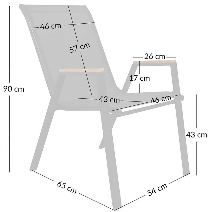 DUŻY Zestaw Mebli Ogrodowych 8 Osób Aluminiowy Stół 190cm + 8 Krzeseł