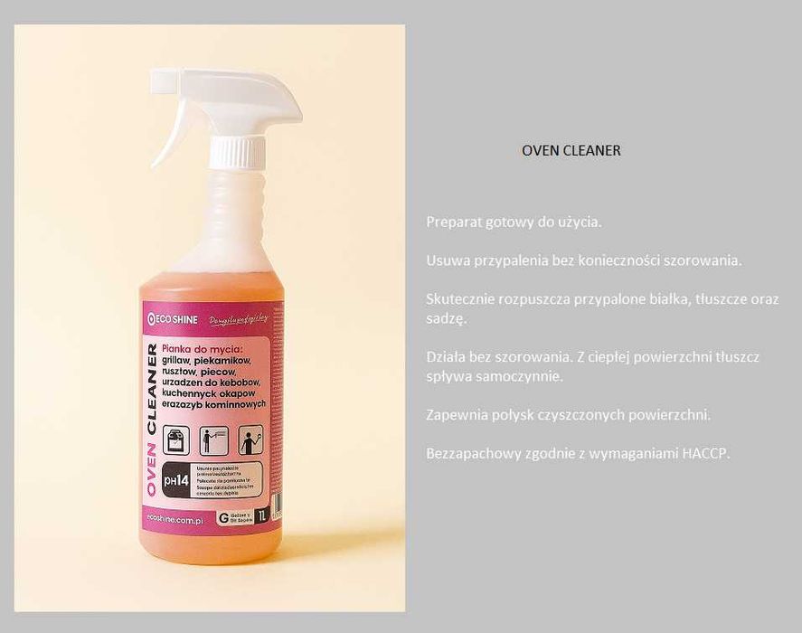 OVEN CLEANER Pianka do czyszczenia grillów, piekarników